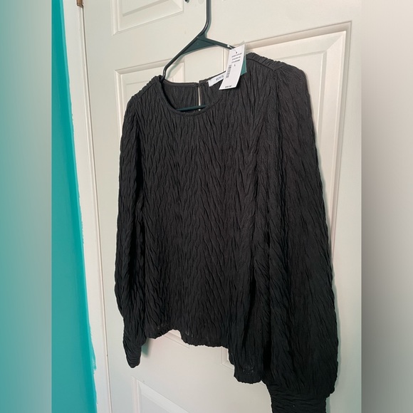 BNWT Black Long Sleeve Textured Knit - Picture 5 of 5